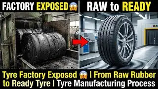 Tyre Factory Exposed 😱 | From Raw Rubber to Ready Tyre | Tyre Manufacturing Process
