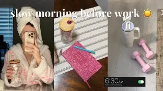 🌱 waking up early before work | pilates, journaling & a slow morning 🎀