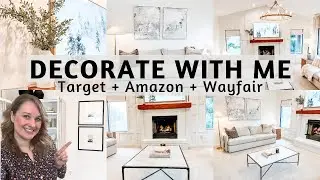 DECORATE WITH ME 2023 |  TARGET AMAZON WAYFAIR | COZY HOME DECOR IDEAS