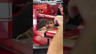 This is how F1 cars rear view mirror is adjusted #f1 #f1shorts #charlesleclerc