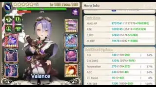 [King's Raid] Valance A2 20 Sub 26 second Galgoria 9 run (Full Auto)