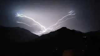 Orage Minca 29/10/24 Foudre ascendante