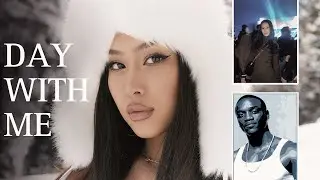 VLOG: DAY WITH ME / съемка в горах в -20 / концерт Akon