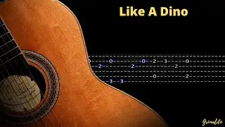 Like A Dino!. Tutorial guitar Tabs