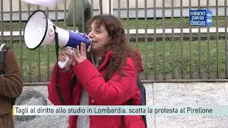 Milano, tagli al diritto allo studio in Lombardia: scatta la protesta al Pirellone