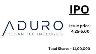 Aduro Clean Technologies | ADUR IPO | Detailed Review & Analysis