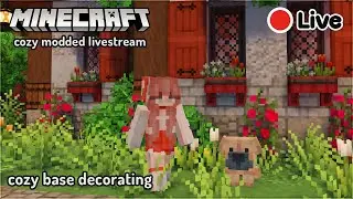 🧚&zwj;♀️Cozy Modded Base Decoration | Faebloom Valley Stream #1 🦋❤️