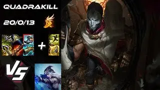 BOTTOM Jhin vs Ashe [QUADRAKILL] - NA Grandmaster Patch 25.S2.1