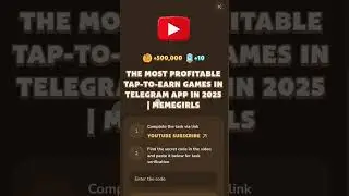The Most Profitable Tap To Earn Games In Telegram App In 2025 | MemeFi Video Code