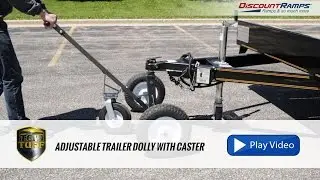 Tow Tuff Adjustable Trailer Dolly with Caster