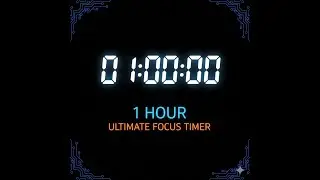 1 Hour Timer with Alarm ⏳ 60 Minute Countdown for Study, Focus, Classroom Productivity No Music