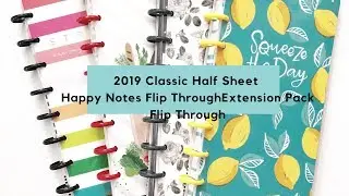 Half sheet Happy Notes Flip Through - The Happy Planner