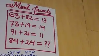 can you solve this puzzle #Iqtest#mathematics#braintest