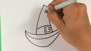 EASY How to Draw WITCH HAT