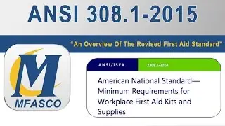 ANSI 308.1 2015 First Aid Standard - Overview