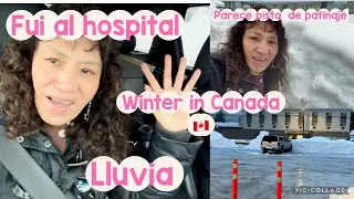 Fui al  hospital/ mucha lluvia / esto parece  pista de patinaje 🥶❄️Winter in Canada🇨🇦2026