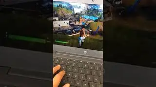 Playing Fortnite on my Chromebook