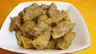 Голубцы с каштанами Азербайджанская кухня Şabalıdlı kələm dolması Cabbage rolls with chestnuts
