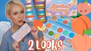 SHROUD COSMETICS PEACHES AND DREAMS PALETTE REVIEW + 2 LOOKS | Steff's Beauty Stash