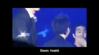 Kyumin - Min doesn't like it, Siwon hyung!