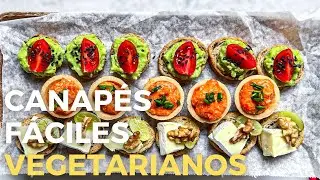 CANAP&Eacute;S VEGETARIANOS &iexcl;R&aacute;pidos y Sencillos! | SABOREANDA