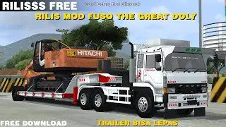 RILISS!!! Mod FUSO TRAILER ALAT BERAT|||BUSSID!!! FREEE|||DETAIL