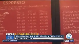 FDA changing rules about calorie counts