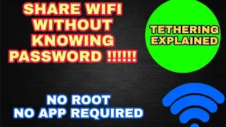 How to share wifi without knowing password