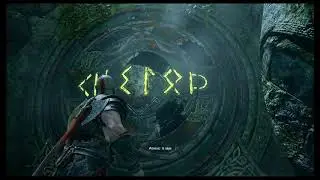 God of War - Path To The Mountain: Line Up Runic Phrase (Freeze Gears) Gate Puzzle Gameplay (2018)