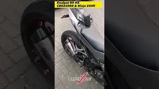 KNALPOT R9 H2 DI CBR250RR & NINJA250FI : CEK BEDANYA. #r9h2 #cbr250rr #ninja250fi #modificazone