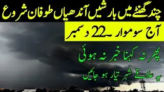 Weather Update Today, 22 December | Last Spell of Torrential Rain ☔ thunderstorms ⛈️| Weather Report