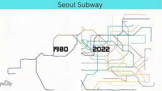 Evolution of Seoul Subway 1974-2022 (Old)