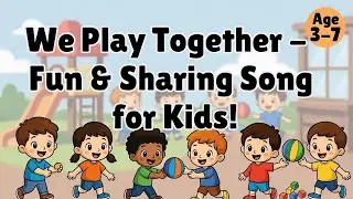 We Play Together! 🤝 Sharing & Teamwork Song | Nursery Rhymes for Kids 🌈 #video 