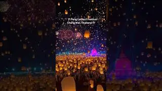 🇹🇭 Yi Peng Lantern Festival, Chang Mai, Thailand #changmai #thailand #yipeng #lanternfestival