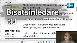 Online-lektion i svensk grammatik