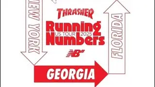 Running Numbers US Tour 2025 New Balance x Thrasher Magazine @ThrasherMag @NBNumeric 
