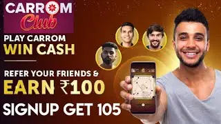 Play carrom club game & earn money 💰 Sign-up Rewards ₹105 carrom club telugu #carromclub #earningapp