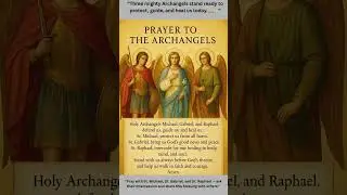 🙏 Feast of the Archangels | Prayer to St. Michael, St. Gabriel & St. Raphael ✨#shorts #prayer #faith