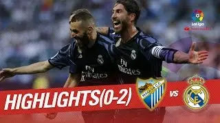 Resumen de Málaga CF vs Real Madrid (0-2)