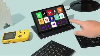 Mobile Pixels Tetra Ergonomic Split Keyboard with Touch Screen