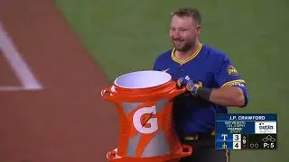 J.P. CRAWFORD HITS A WALK OFF 2-RUN HOMER VS RANGERS!!!