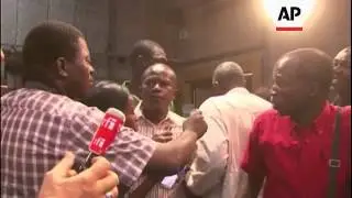 Gunfire outside state TV headquarters after general Lougue visits