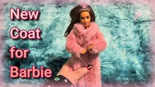 New Pink Faux Fur Coat for Barbie, Budget Friendly Temu Unboxing and Try On