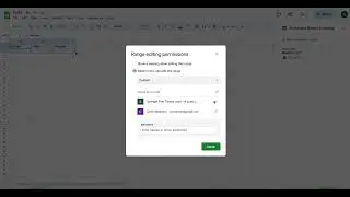 Как создать таблицу Google Sheets и настроить права на редактирование.