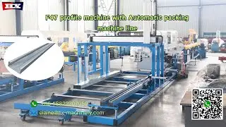 C channel roll forming machine with automatic packing machine finished installed  for customer