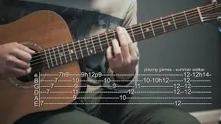 How to Play Playing Games - Summer Walker - Guitar Tabs