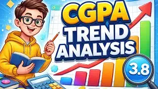CGPA TREND ANALYSIS project #coding #python ⭐. #cgpa #studentfriendly |