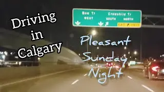 Driving Bow Tr, Crowchild Tr, Richmond Rd - Calgary, Alberta, Canada - 12 Nov 2023 - No Commentary