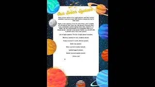 Essay on our Solar System #shorts