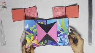 Cross slider card | How to make cross slider card | Tutorial | Craft Inspire